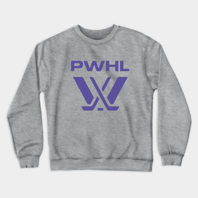 PWHL Purple Logo Crewneck Sweatshirt by logoarts